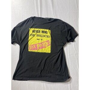Sex Pistols Never Mind The Bollocks XXL T Shirt Black NMTB Album Cover Tee